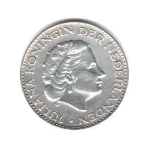  1964 Netherlands Gulden Coin KM#184   72% Silver 