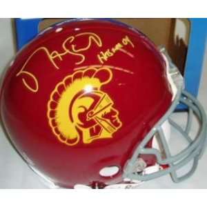   Leinart Signed Helmet   USCinscribed Heisman 2004