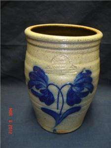 VTG Rowe Pottery Crock cobalt blue pot  