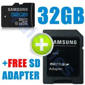 NEW Samsung 32GB 32 GB MicroSD Class 10 Memory Card + SD Adapter 