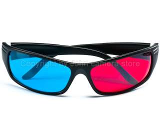 3D GLASSES Red Blue/Cyan Anaglyph for DVD movie (BLACK)  