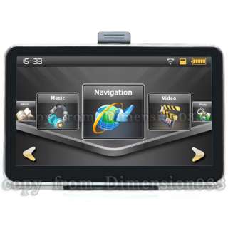 Inch Portable Car GPS Sat Nav Latest Map SpeedCam FM 3D Map / 4GB 