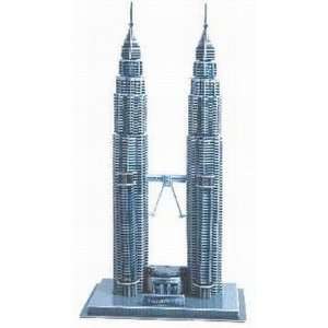  3D Malaysia Petronas Twin Towers Puzzle Model Toys 