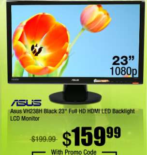 Asus VH238H Black 23 Full HD HDMI LED Backlight LCD Monitor