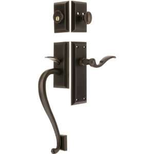  Fifth Avenue Entry Lock Set in Oil Rubbed Bronze Finish 