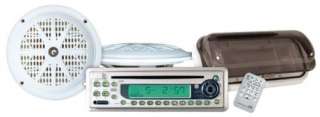 MARINE BOAT CD PLAYER STEREO RADIO + 4 X SPEAKER SYSTEM  