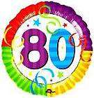 80th birthday party age 80 mylar balloon new expedited shipping