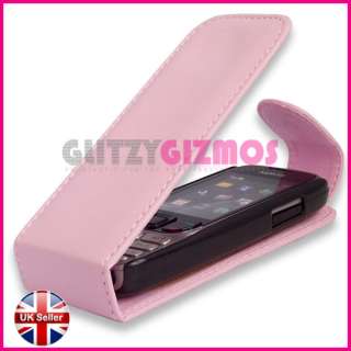 PINK LEATHER POUCH CASE COVER FOR NOKIA 6303i CLASSIC  