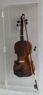 Clear Acrylic Display Case for Violin Ukulele Cello Mandolin Banjos 