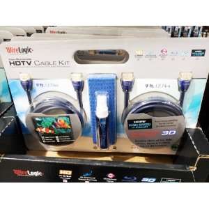   HDMI Cables Includes 2 (9 ft) HDMI Cables CleanScreen 1 oz Solution