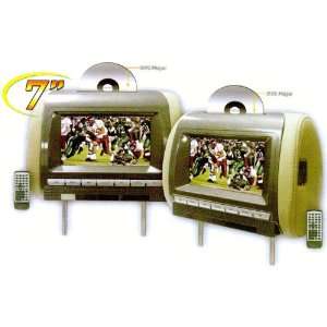   Car TFT Headrest Monitor with Built In DVD 