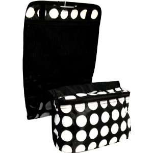   Polka Dot Roll Up Cosmetic Jewelry Travel Bag  Will Hold Lots of Items