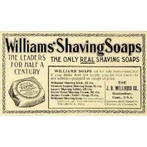  1898 Ad WiLLiams Shaving Soap Luxury Tablet Swiss Violet 