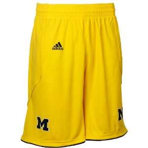  adidas Michigan Wolverines Mens Replica Basketball Shorts 