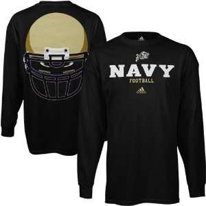  adidas Navy Midshipmen College Eyes Long Sleeve T Shirt 