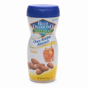 Blue Diamond Natural Almonds, Oven Roasted, Honey 8 oz