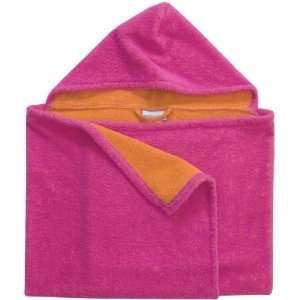  American Terry pink/orange kids hooded towel