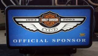 Miller Lite Harley Davidson 100th Anniversary Neon Beer Sign Light 