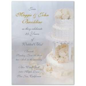  Wedding Cake Anniversary Invitations 