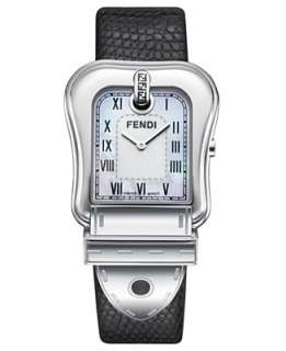 Fendi Watch, Black Lizard Strap F371141   All Watches   Jewelry 