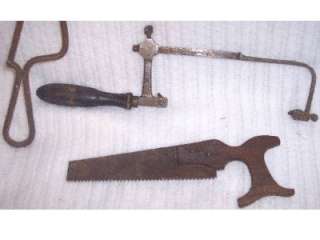 LOT Antique Vintage Cabinet Carpenter Maker Saws Hand Tools  