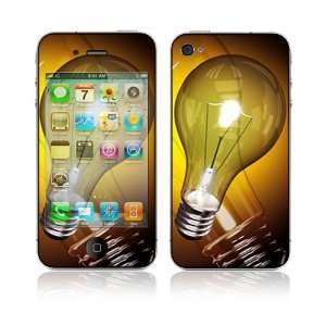   Apple iPhone 4 Skin Cover   Lightbulb Cell Phones & Accessories