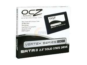 OCZ Vertex Series OCZSSD2 1VTX120G 2.5 MLC Internal Solid State Drive 