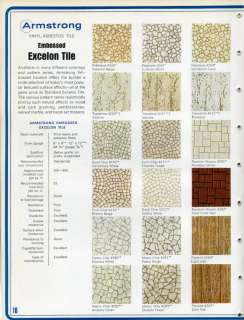 1967 ARMSTRONG Cork Company ASBESTOS Floor Tile Catalog  