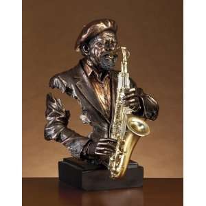   Plays the Saxophone   Table Art Sculpture Musical Instruments