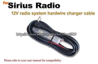 Sirius Radio starmate sportster DC car hardwire charger  