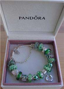 Authentic Genuine Pandora Bracelet, Marono, Swarovski Beads & .925 