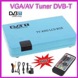   TV Box LCD VGA/AV Tuner DVB T FreeView Receiver