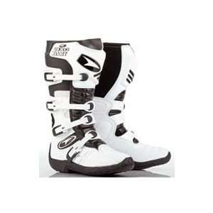  AXO Dart Motorcycle Boots (Size 11, White) Automotive