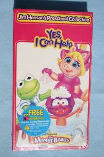 JIM HENSONS MUPPET BABIES YES I CAN HELP SEALED VHS  