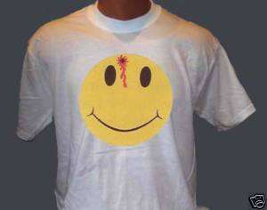 Bullet Smiley Face Humor T Shirt  