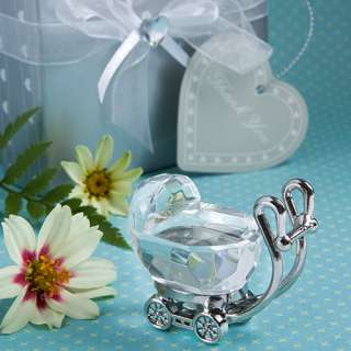 40 Crystal Baby Carriage Baby Shower Favors  