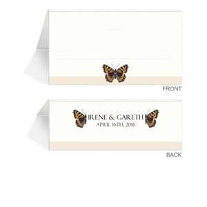   Place Cards   Butterfly Cream Peach Dream