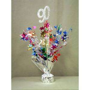 90th Birthday Party (Age 90) CENTERPIECE BALLOON WEIGHT  