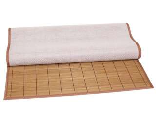 x3 24x36 Brown Bamboo Floor Mat Area Rug Non slip Latex Backing 
