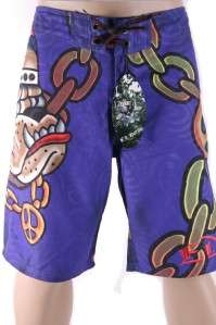 100% Authentic Ed hardy gangstar bully swim trunk board shorts  