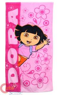 Dora Bath Towel Beach Towel Pink Flowers 1