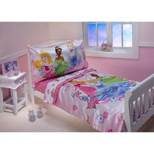 Disney Princess Toddler Bedding Floral Dreams Set 4 Piece  