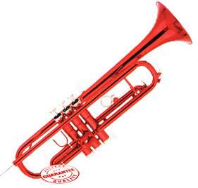 Merano Red Trumpet with Case, WTRUM RD WTRUM RD