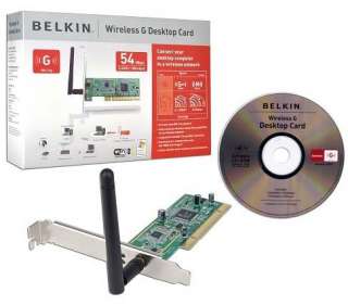 Belkin 54Mbps 802.11G Wireless LAN PCI Adapter F5D7000  