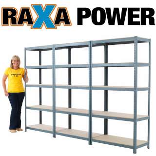3x New 5 Shelf 71Hx36Wx18D Gray Garage Metal Steel Shelving Storage 