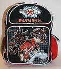 network bakugan battle brawler red and black color backpack school b 
