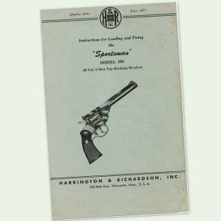 999 .22 REVOLVER INSTRUCTIONS PARTS OWNERS MANUAL  