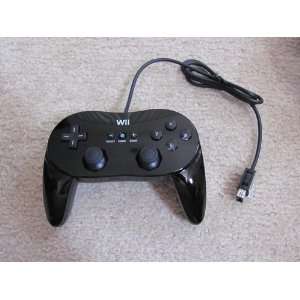 Black Classic Pro Remote Controller For Nintendo Wii ~~100% Original 