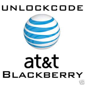 UNLOCK CODE For AT&T ATT Blackberry 9800 TORCH  