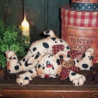 Primitive Raggedy Puppy Dog Shelf Doll Pattern #476  